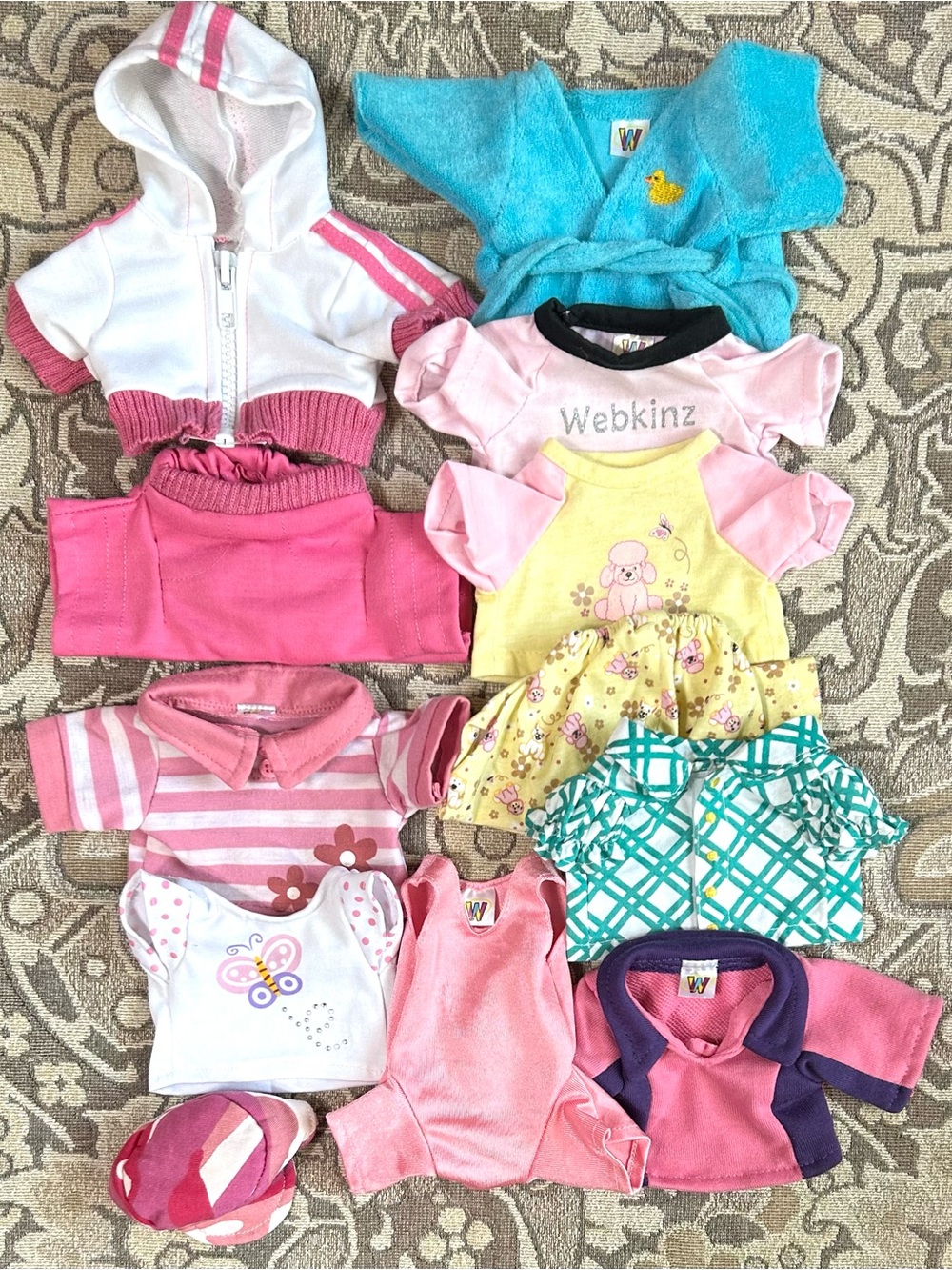 Webkinz Clothes Outfits Lot of 12 Items Clothing